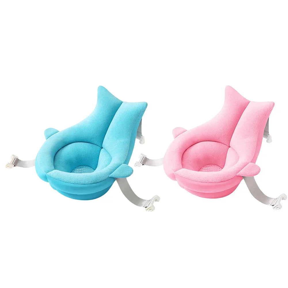 Newborn Bath Cushion Seat Anti Slip Floating Infant Bathtub Pad Portable Infant Bath Support Pad for Less Than 10kg Babies