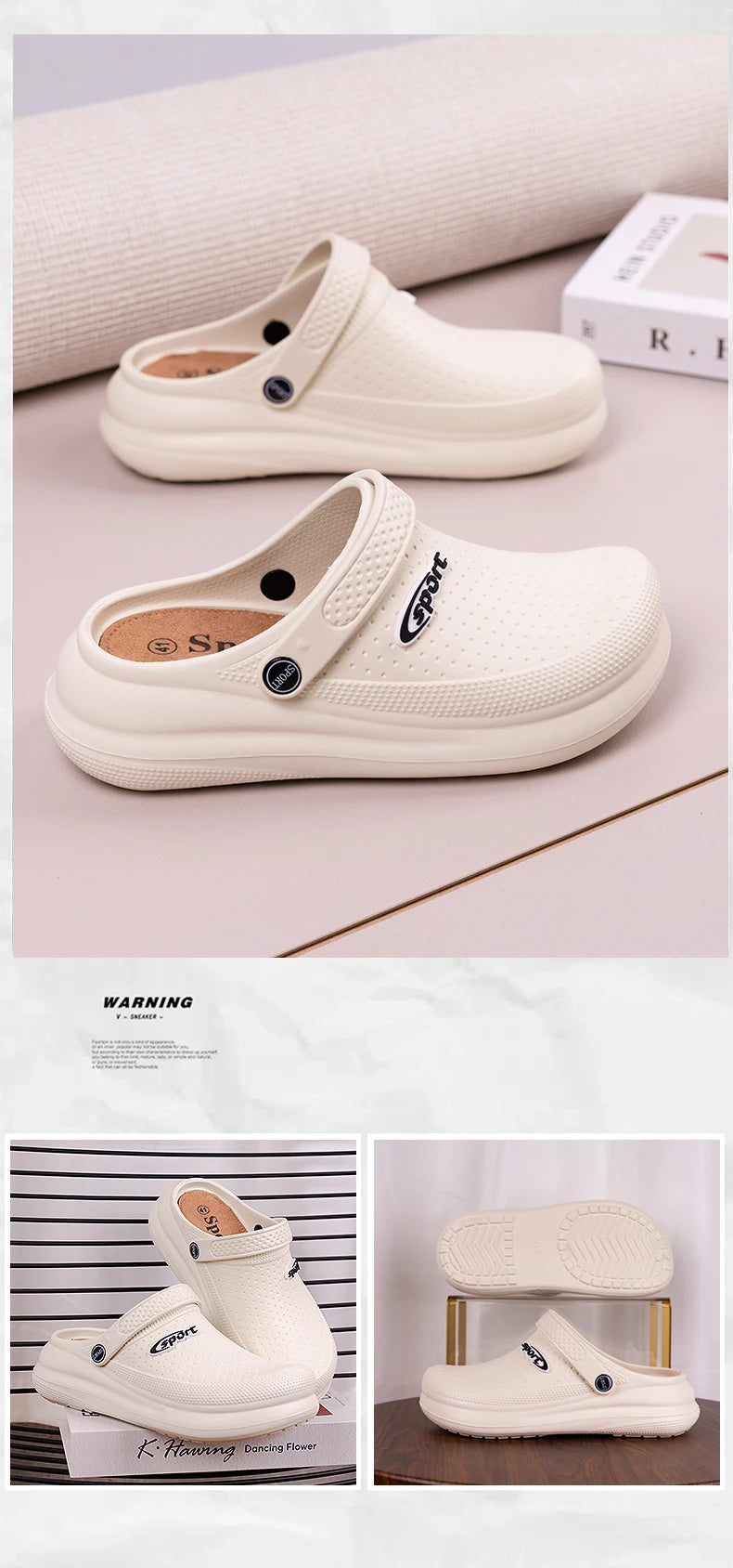 Men Flip Flops Summer Shoes Man Outside Beach Slippers EVA Light Soft Slipper Unisex Footwear Male Sandals Women Trend Sandals