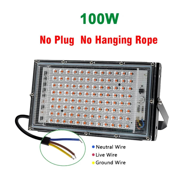 Full Spectrum LED Grow Lights 50/300W Plant Lamp Indoor Plants Phyto Lamp Greenhouse Hydroponic Plant Vegetable Growing Lamp