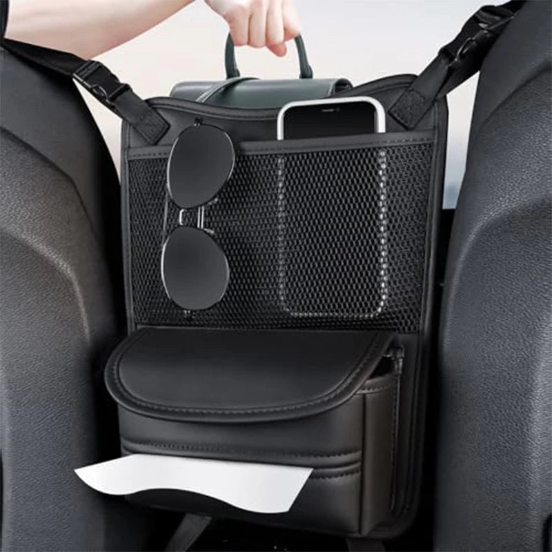Car Seat Gap Organizer, Multi-Function Storage Bag with Tissue Holder for Vehicle Interior