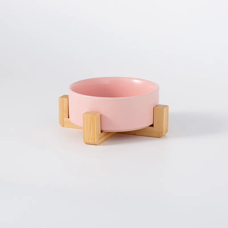 2026 Double Pet Bowl  Elevated Food Water Feeder For Cats And Dogs Neck Protection Simple Style Pet Supplies