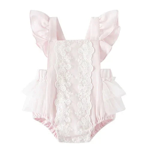 2025 New Summer Toddler Baby Girls Jumpsuit Flying Sleeve Cotton Flower Print Newborn Baby Girls Romper 0-24M Baby Clothing
