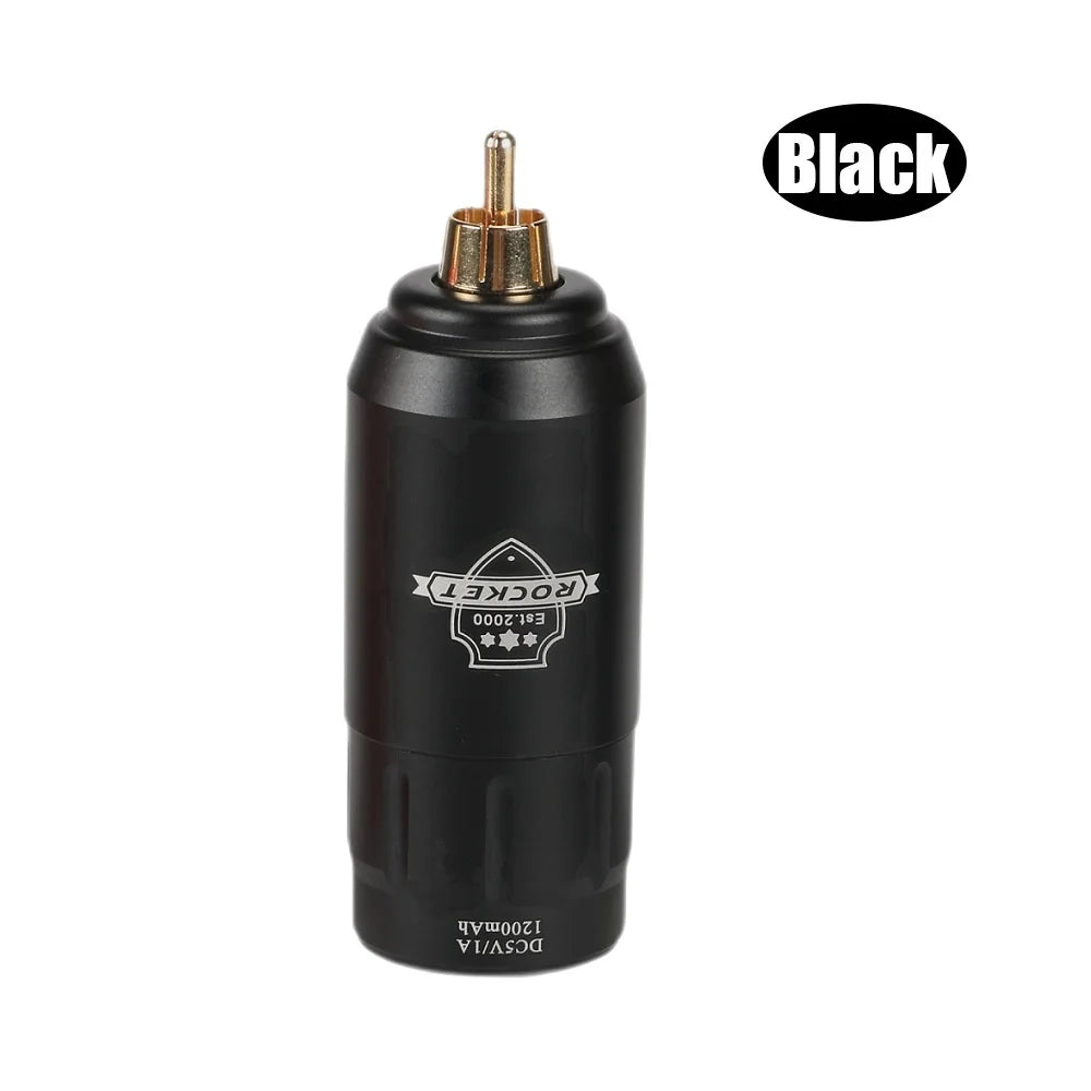 Professional Mini Rocket Wireless Tattoo Power Supply RCA Interface Chargeable Rotary Tattoo Pen Battery Tattoo Machine Supplies