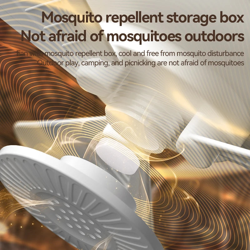 Portable Outdoor Camping Tent Fan New Remote Control Household Ceiling Fan Lighting Durable Rechargeable 3600mah
