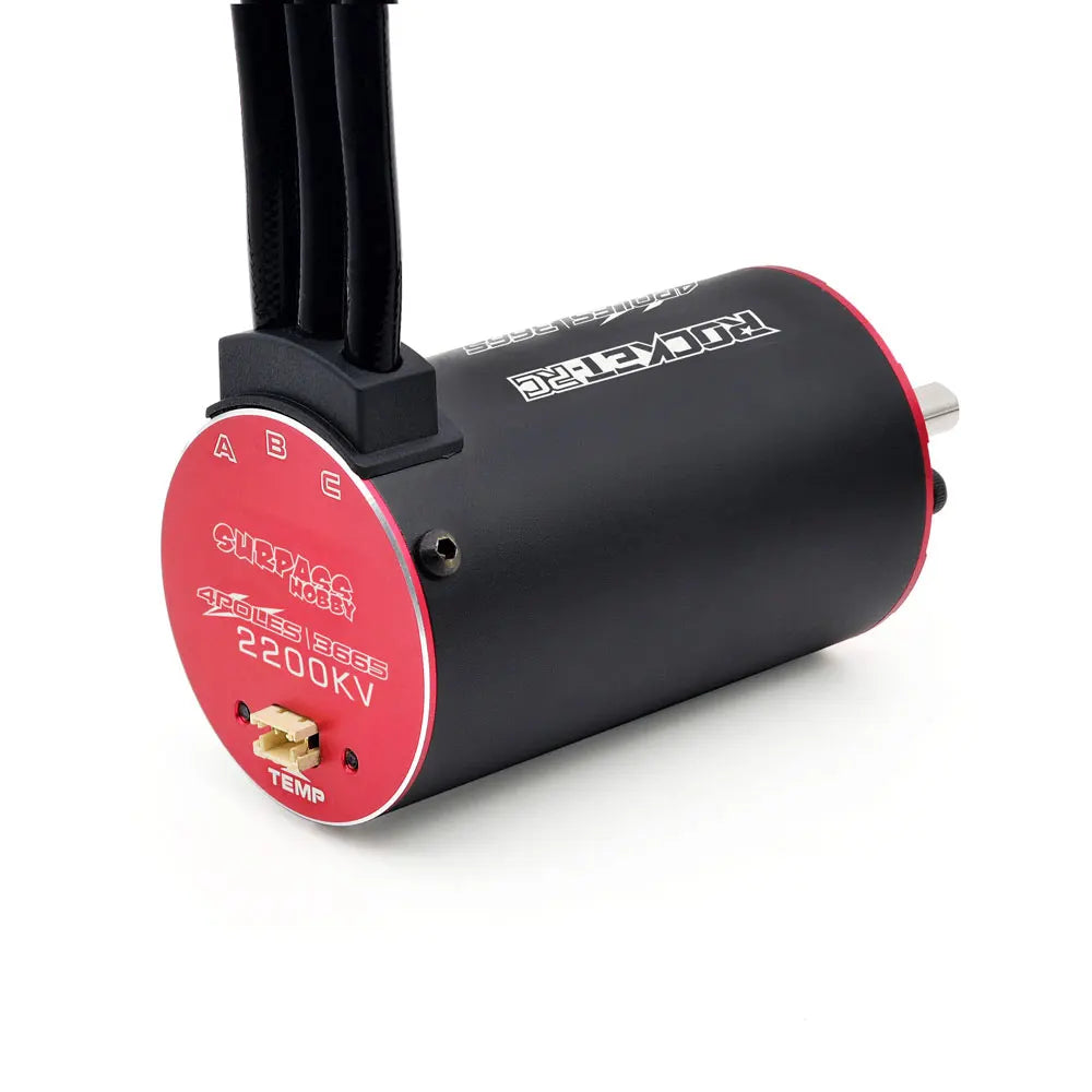 Rocket RC V2 supersonic 3650 3660 3665 3670 3674 Built -in Temperature Sensor Brushless Motor for 1/8 1/10 RC Car Off-Road Boat