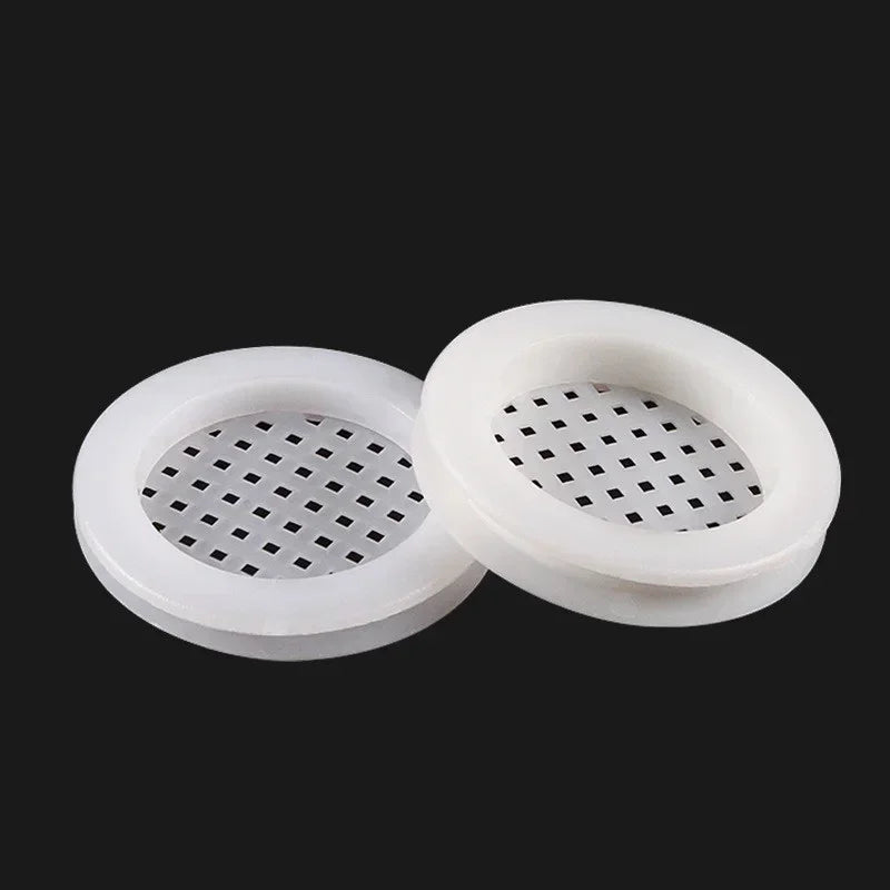 5/10pcs Air Vent Cover Plastic Round Louver Mesh Hole Plug Cabinet Grille Ventilation Systems Decorative Furniture Accessories