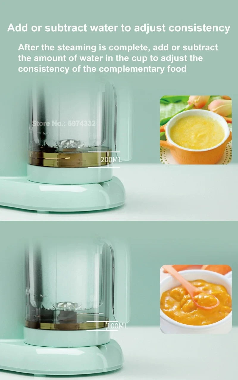 300W Baby Food Cook Mixer Steamer Multifunctional Fruit Vegetable Food Processor Solid Food Machine Electric Meat Grinder 220V