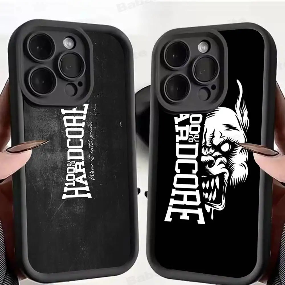 100 Hardcore Dog To The Bone Phone Case For IPhone 17 16 15 14 13 12 11 Pro Max Mini Plus Soft TPU Back Cover