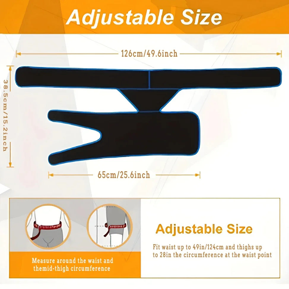 Hip Support Brace & Groin Bandage – Targeted Relief for Thigh, Hamstring, Pulled Muscle, Arthritis, Bursitis & Sciatica