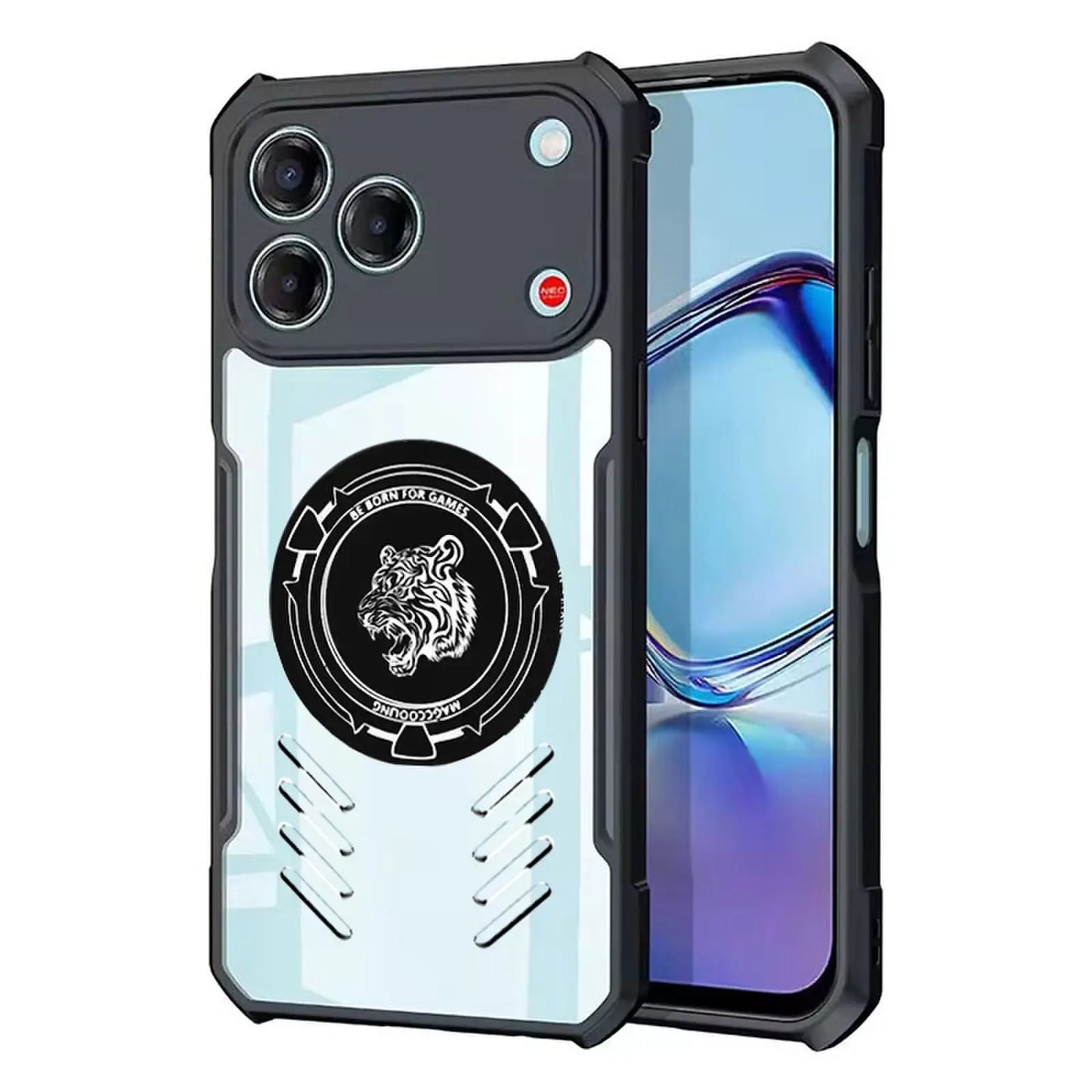 Heat Dissipation Phone Cases For Hotwav A17 Pro Max Case Magnetic High-permeability Four-corner Shock Proof Clear Cover 03-04-11