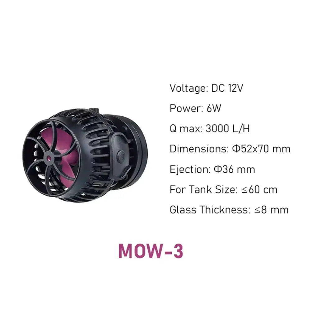 Jebao MOW-3 MOW-5 MOW-9 MOW-16 MOW-22 Series Smart WiFi Aquarium Water Wavemaker Pump with LCD Display Controller for Fish Tank