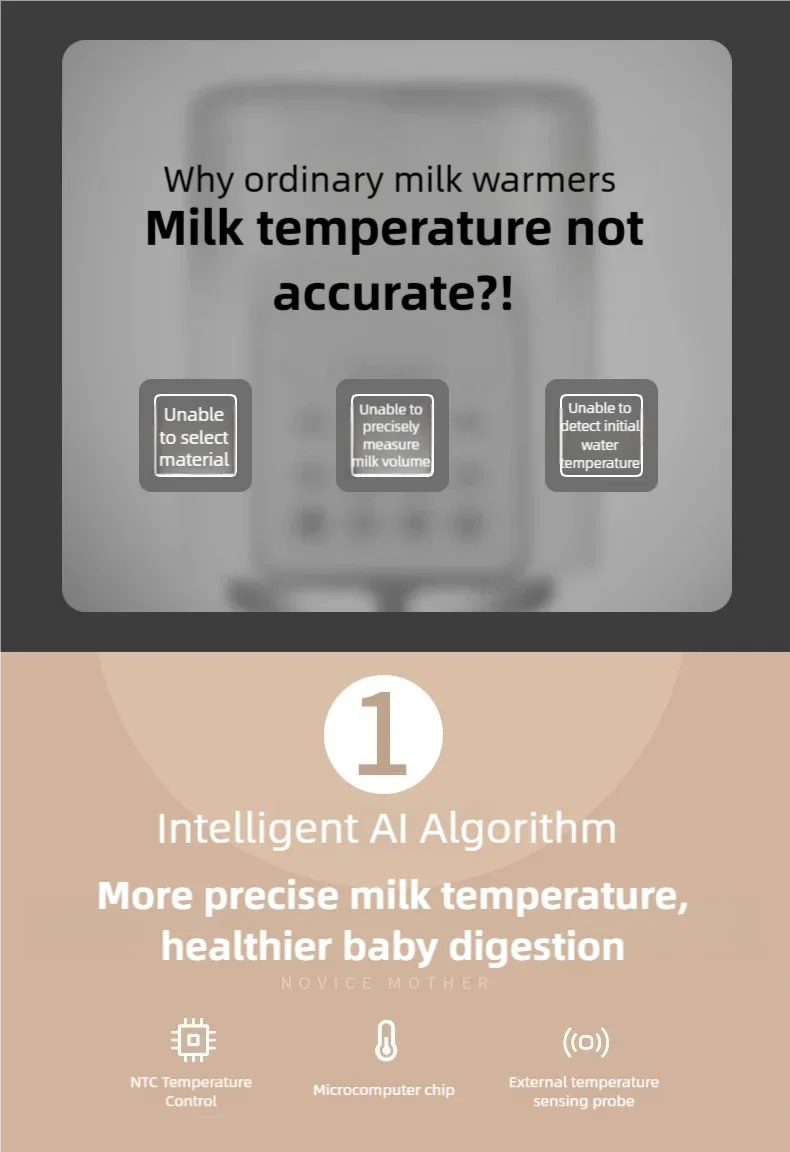 2026 NEW HOT Smart Milk Warmer Baby Bottle Thermos Multi-functional Quick Baby Products Breastmilk Warmer Bottle Sterilizer