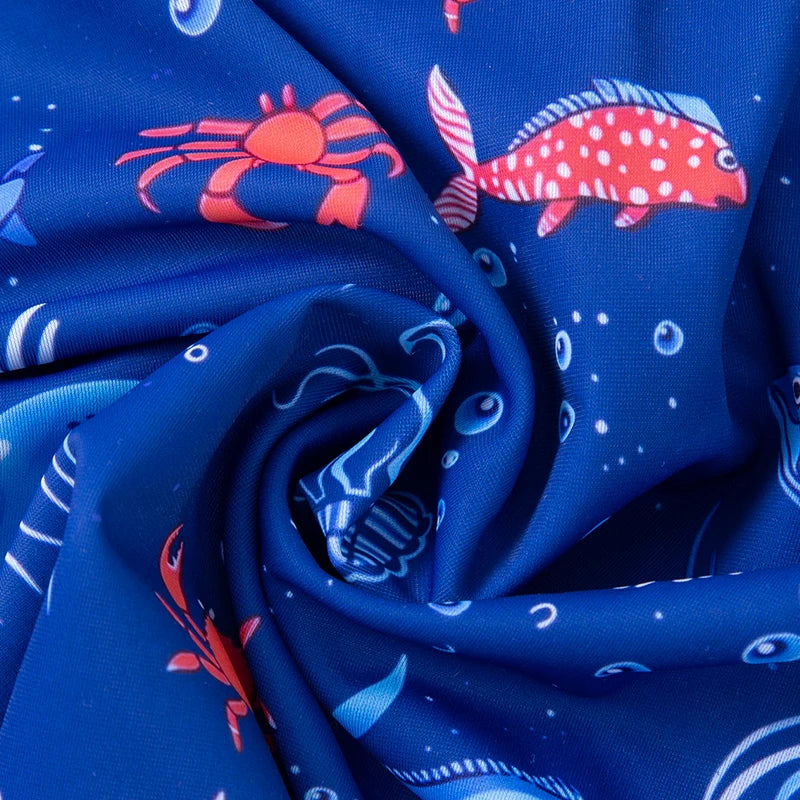 Girl and boy split swimsuit cartoon sunscreen baby boy and girl cute hot spring children's swimsuit children's accessories