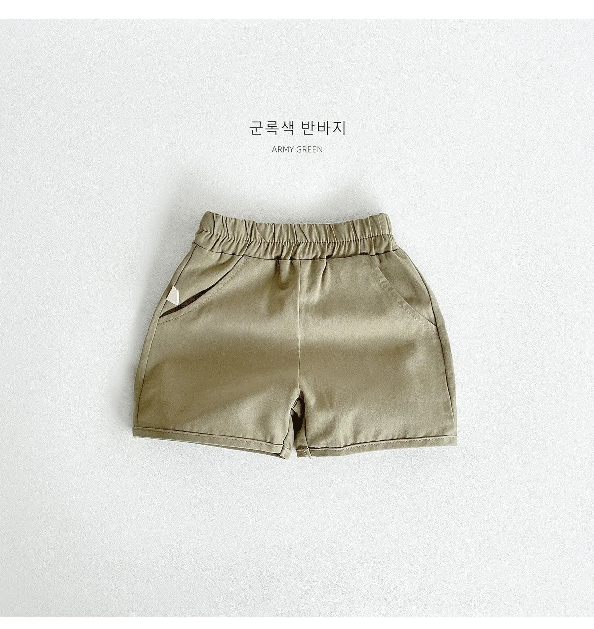 Ircomll 2 Pcs Summer Baby Workwear shorts 100% Organic Cotton for Infant Baby and Toddler, Boys, Girls Breathable Leisure Shorts