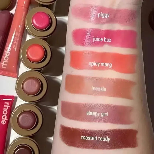 Rhode Skin Pocket Blush Stick Lip Cheek Hydrating Stick Natural Rouge Powder Blusher Cream Lipstick Cheek Teacup Candy Color