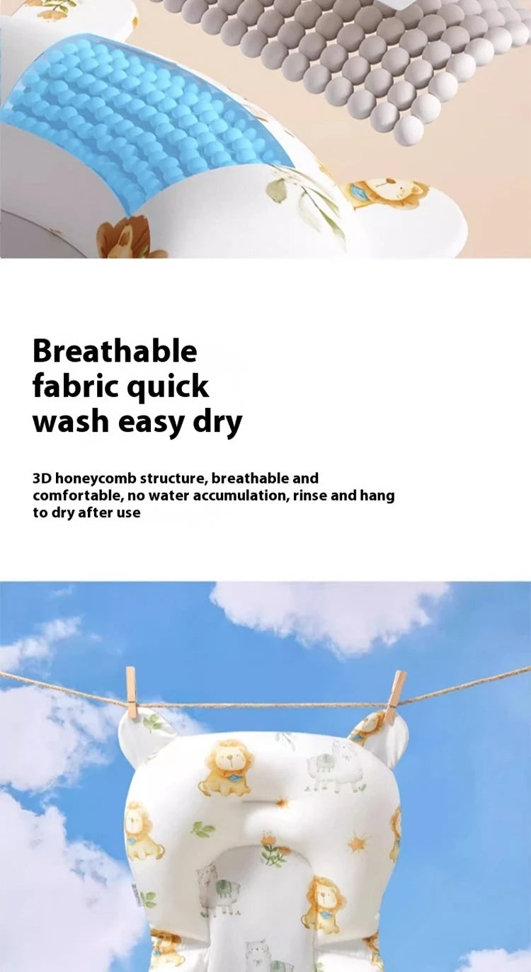 Portable Baby Bathtub Pad Ajustable Bath Tub Shower Cushion Newborn Support Seat Mat Foldable Baby Bath Seat Floating Water Pad