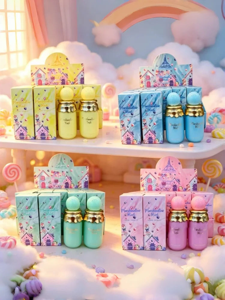 Fashion Elegant Sweet Marshmallow Blush Perfume Eau de Parfum Spray for Women Long Lasting Floral Fruity Gourmand Scent