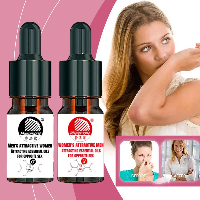 Young Couple Pheromone Essential Oil Love Spell Fragrance Irresistible Attraction Enhance Romance Emotional Connection Perfume