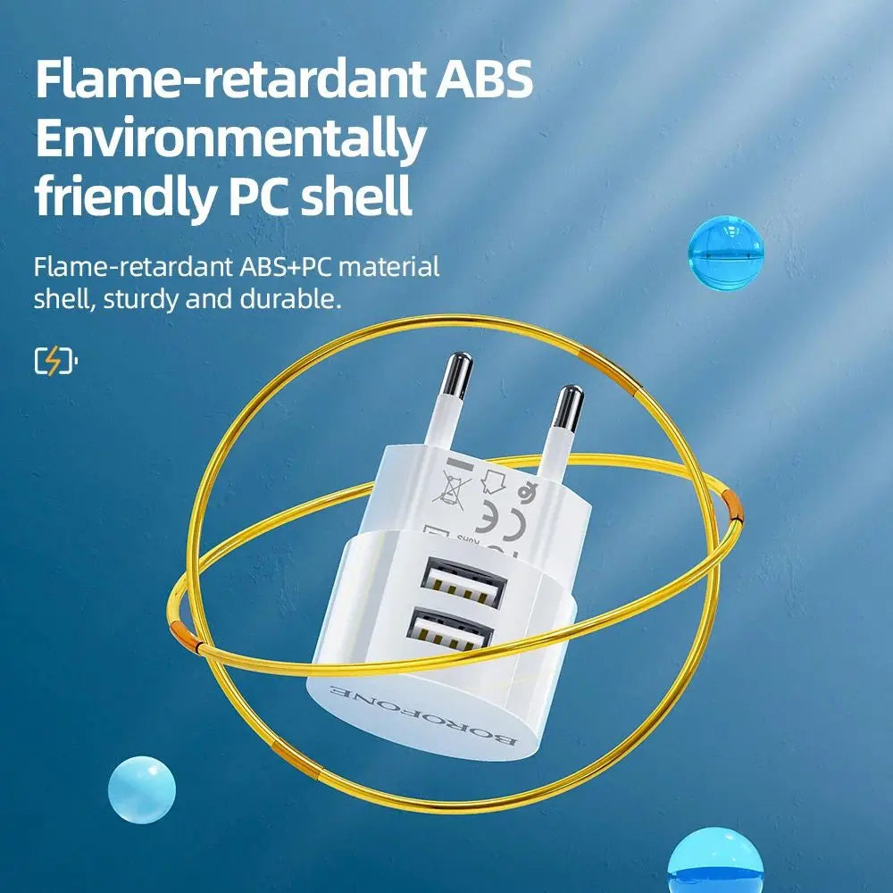 5V 2.1A Dual USB Charger Quick Charge Wall Charger Mobile Phone Charging Mini Adapter Travel Charger