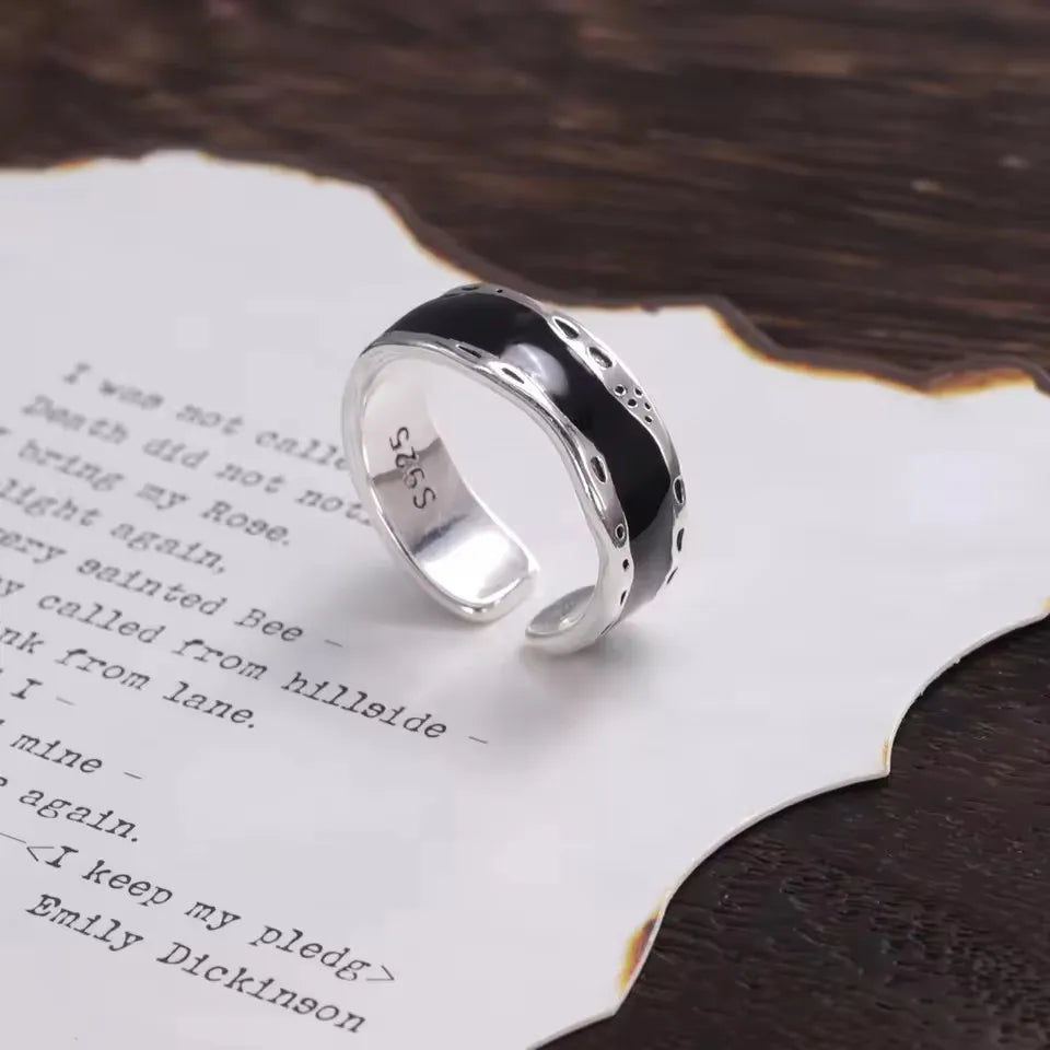 VENTFILLE 925 Sterling Silver Rings for Women Couple Blue Stone Star Jewelry  Party Birthday Gift Dropshipping Wholesale