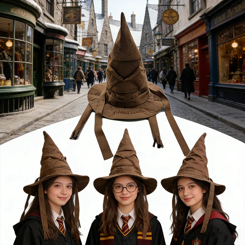 2026 Vintage Halloween Witch Hat Magic Academy Tree Hat Cosplay Accessories for Halloween Costume Party Masquerade Carnivals