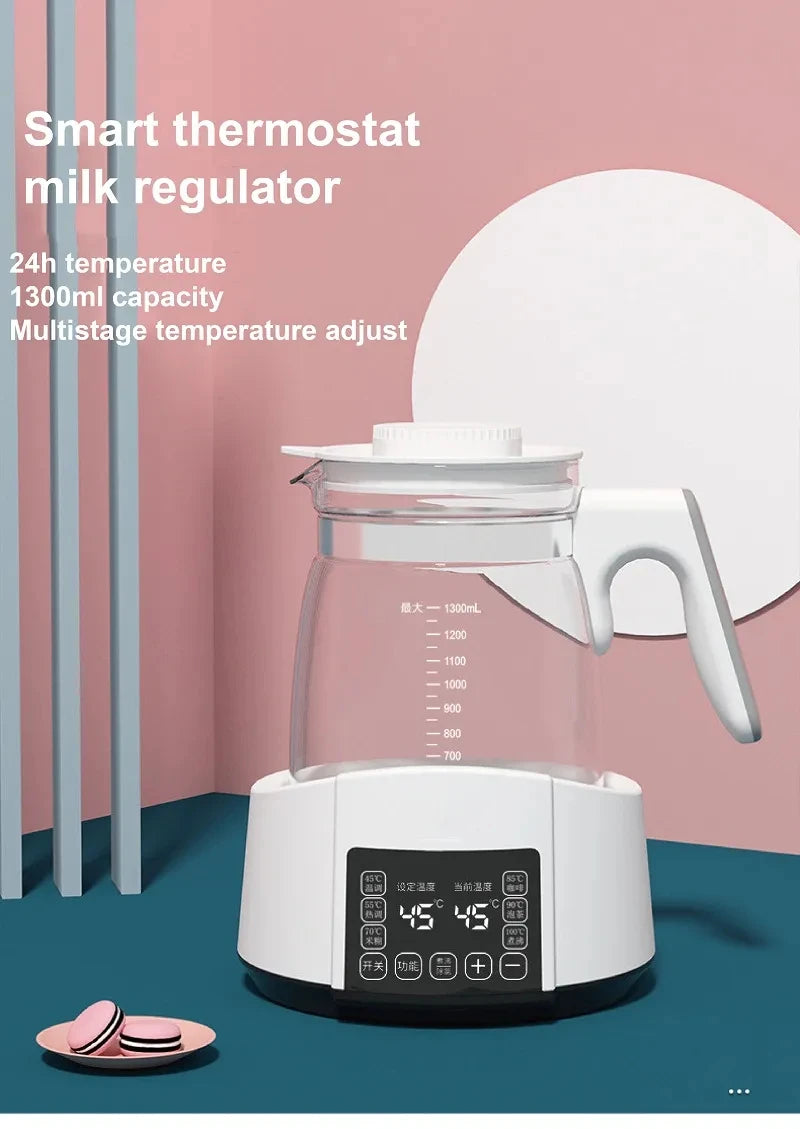 1.3L Electric Kettle Baby Thermostat Milk Warmer Home 24h Hot Water Kettle Multifunctional Glass Health Pot Teapot Kitchen Tools
