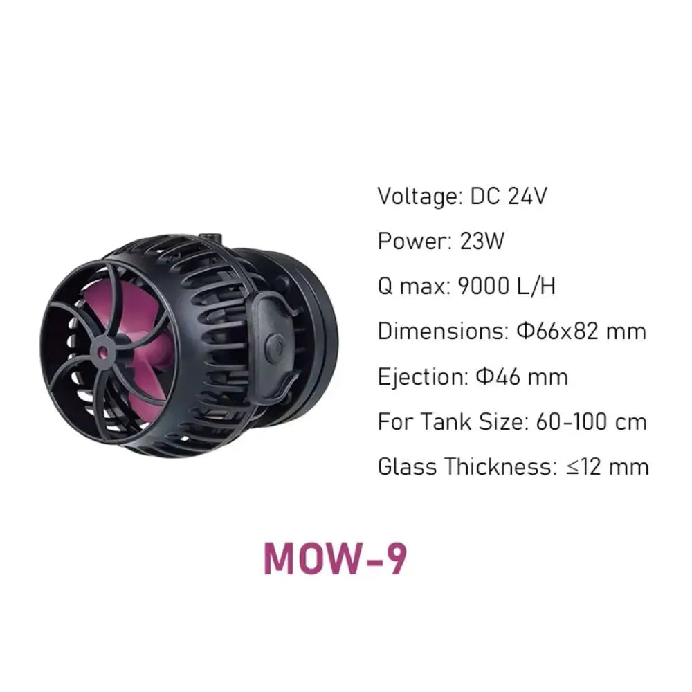 Jebao MOW-3 MOW-5 MOW-9 MOW-16 MOW-22 Series Smart WiFi Aquarium Water Wavemaker Pump with LCD Display Controller for Fish Tank