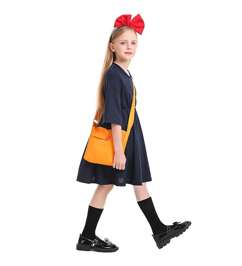Children's Halloween Costumes Children's Clothes Little Witch Delivery Dress Miyazaki Hayao Cos Kiki Costume Love Live Cosplay
