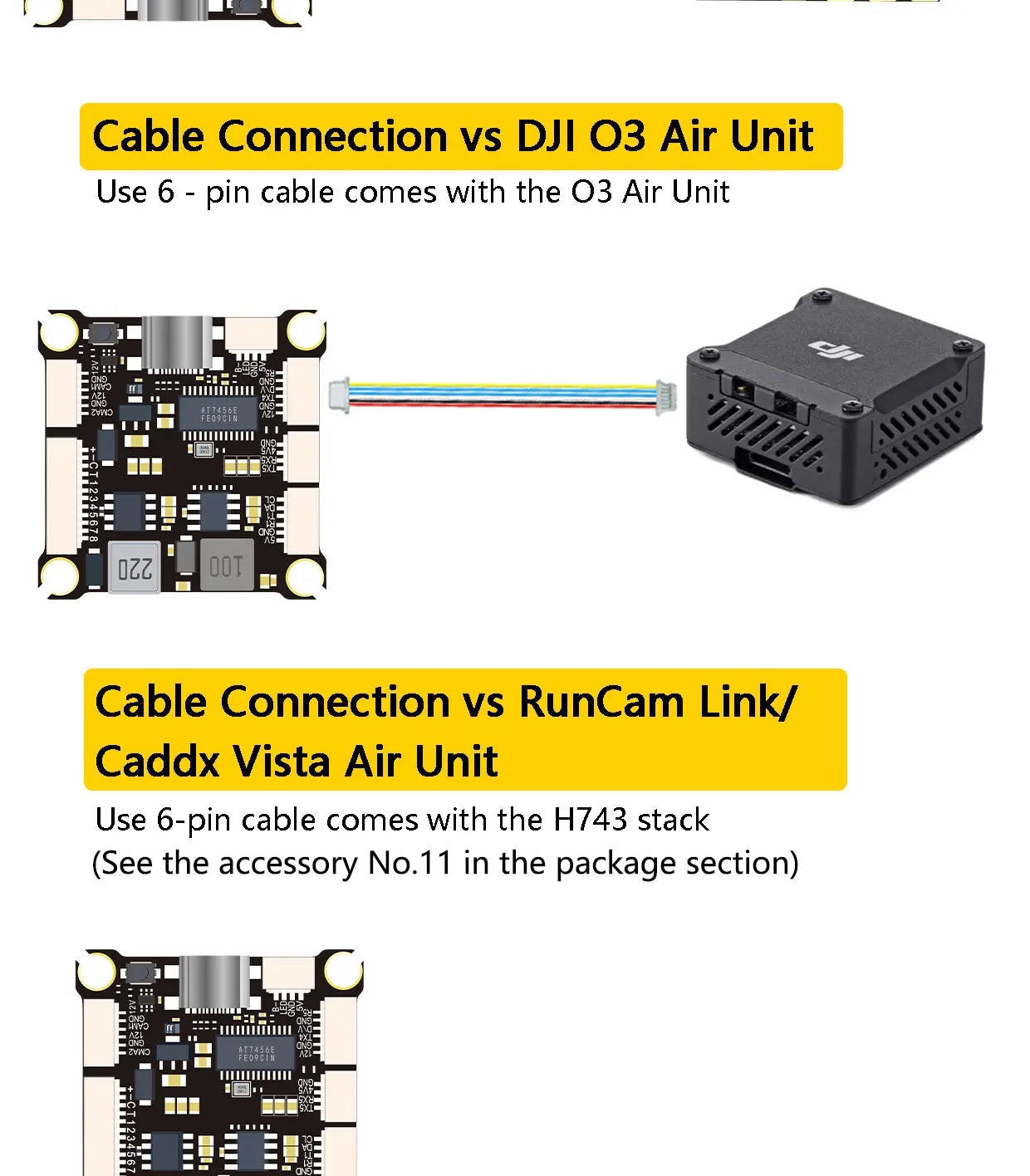 DAKEFPV H743 100A/120A stacked ICM42688P H743 flight control module BLHELI_S 120A 4-in-1 ESC 30.5X30.5 millimeters.