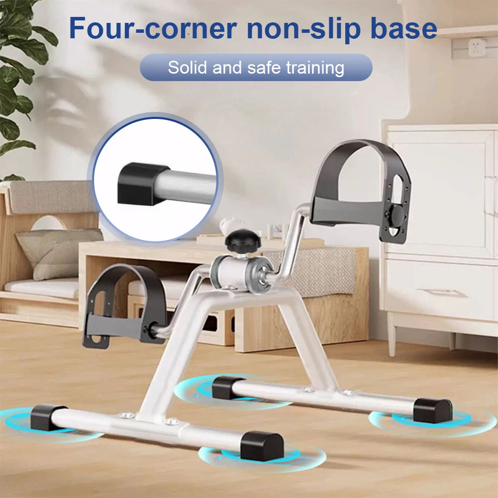 Mini Foldable Arm Leg Exercise Bike with Adjustable Resistance Under Desk Bike Cycle Pedal Exerciser for Home Exercise
