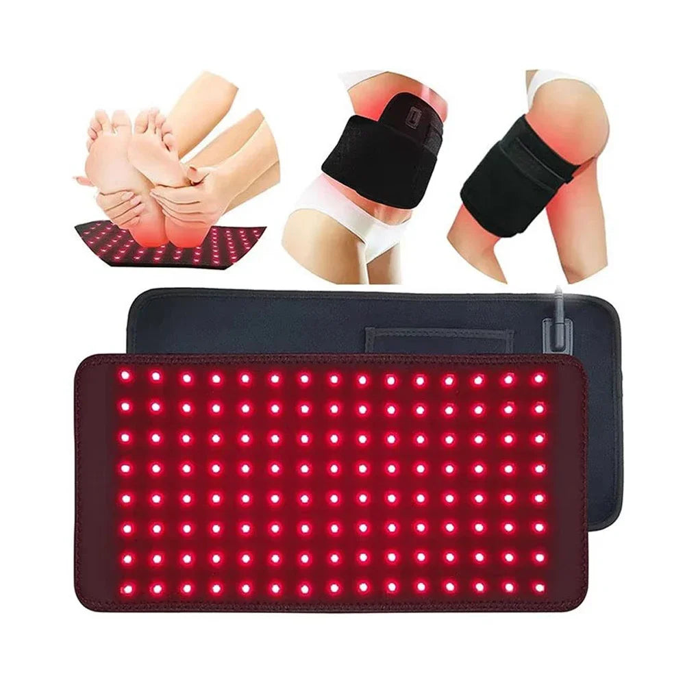 Red Infrared Light Therapy Pad LED Beauty Devices for Face and Body Back Knee Hands Feet Relief Portable 660nm 850nm Heat Pad