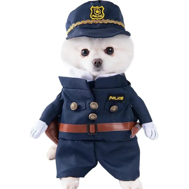 Halloween Funny Dog Clothes for Small Medium Dogs Cats Party Dressed Up Cosplay Costumes Bulldog French Chihuahua Pet Outfits