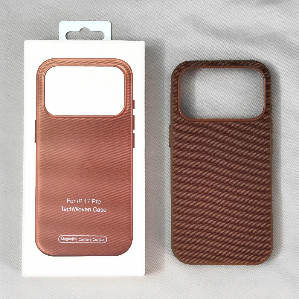 Original Tech Woven Case Magnetic Cover For IPhone 17 Air 16 15 14 13 Pro Max Camera Control Case For Magsafe Wireless Charging
