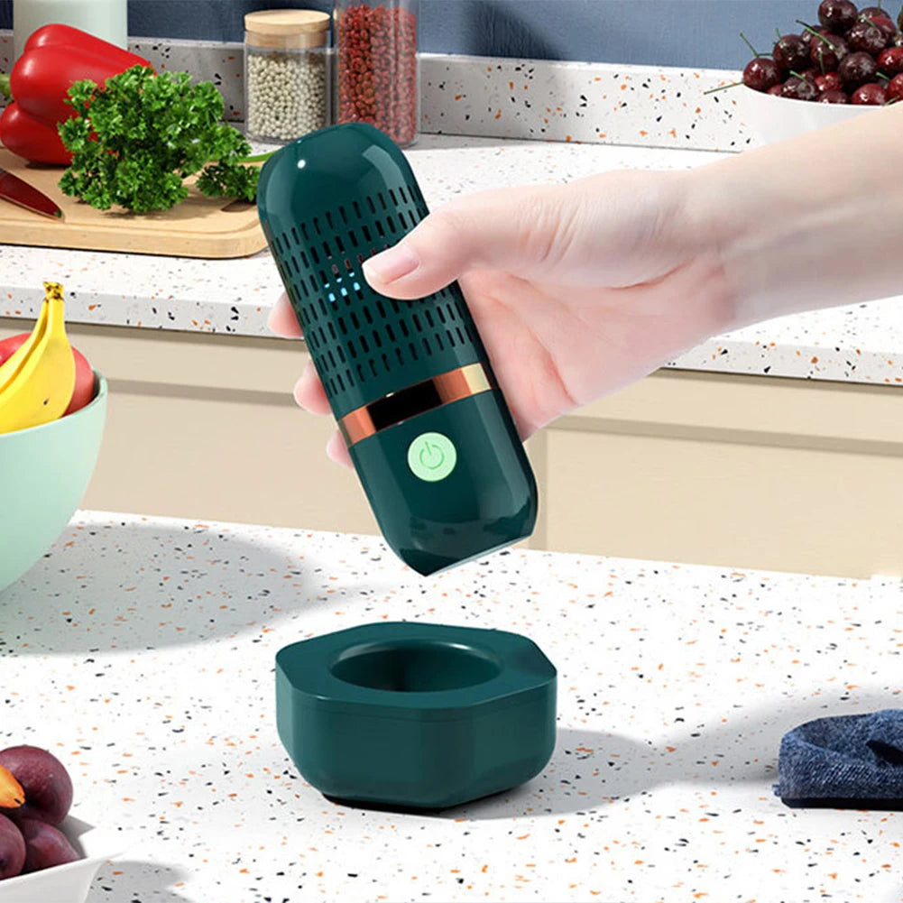 Fruit And Vegetable Purifier Machine Ultrasonic Cleaner Device Large Capacity Battery With Usb Fast Kitchen Countertop Sink