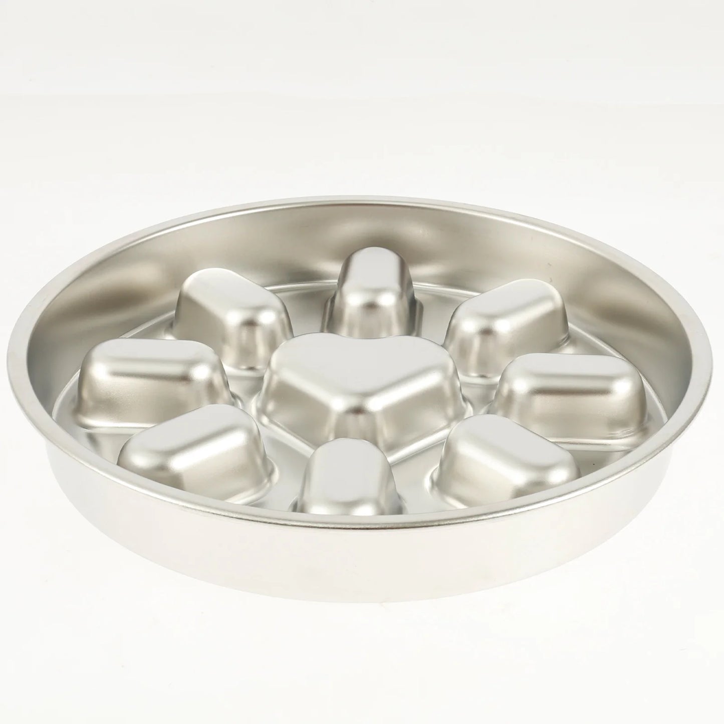 Stainless Steel Slow Feeder Dog Bowls Pet Anti Choking Spine Protection Double Sided Use anti Overturning Cat Bowl