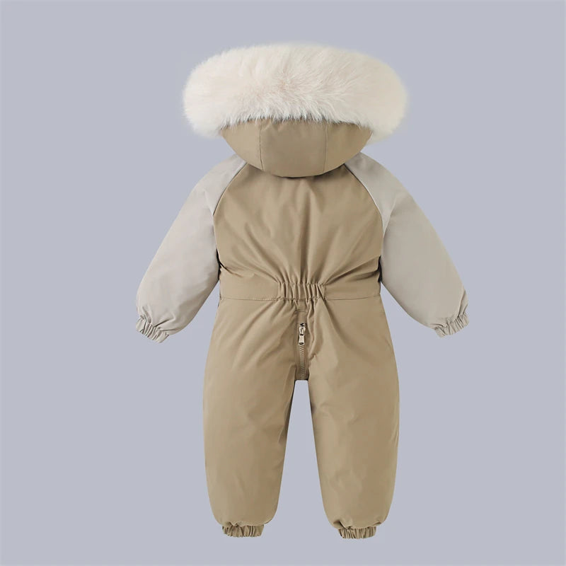 Baby Winter Jumpsuit Warm Baby Ski Suit New Fashion Children Clothing Set Waterproof Kids Girls Snowsuit Thicken Boys Overalls