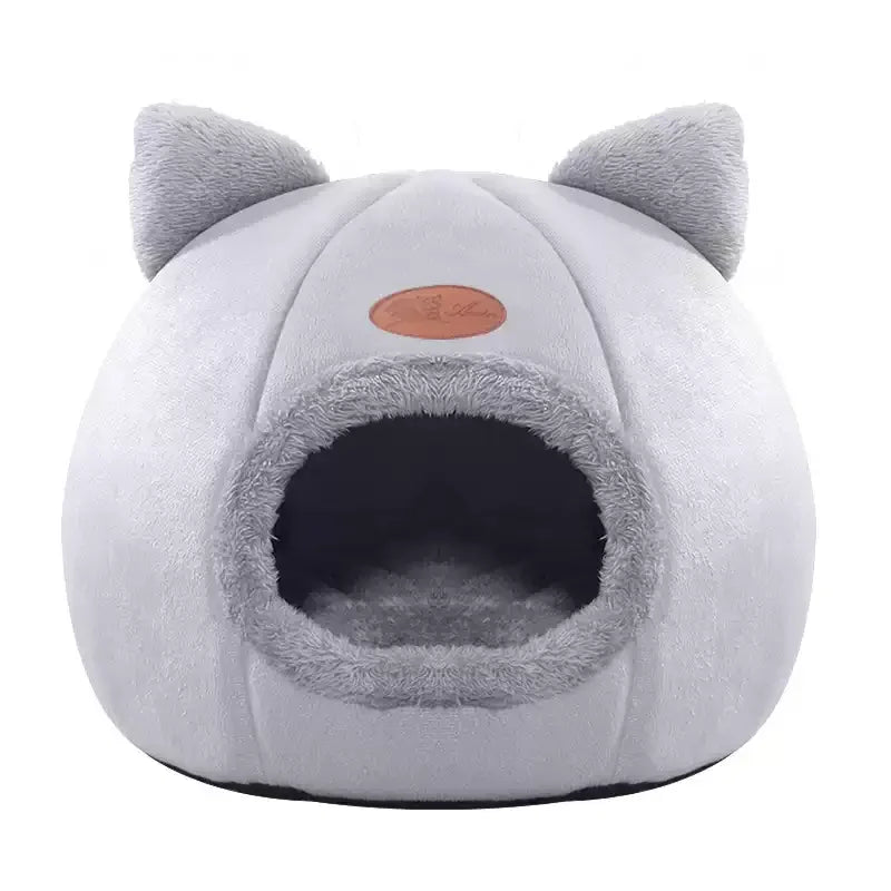 Warm Cat Bed Pet Nest Large Thickened Pet Bed Windproof and Coldproof Winter Cat Sofa Comfortable Warm Indoor Cat Supplies