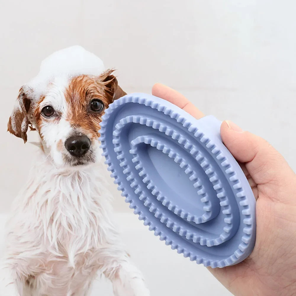 Pet Hair Brush for Cats and Dogs, Grooming Tool for Hair Combing, Deep-Clean Stains in Fur, Essential Pet Supplies