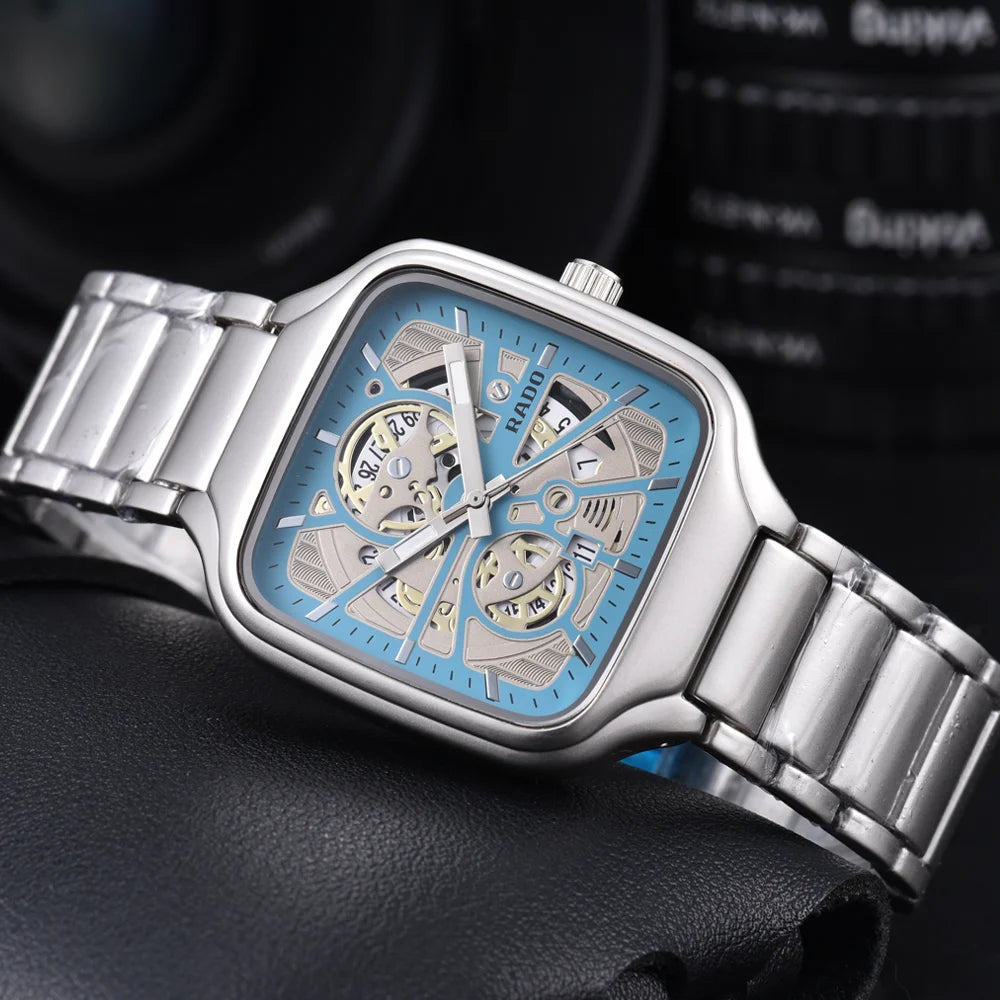 Elegant Unique Rado Original Brand Watches For Mens Classic Multifunction Quartz Watch Luxury Business AAA Male Clocks