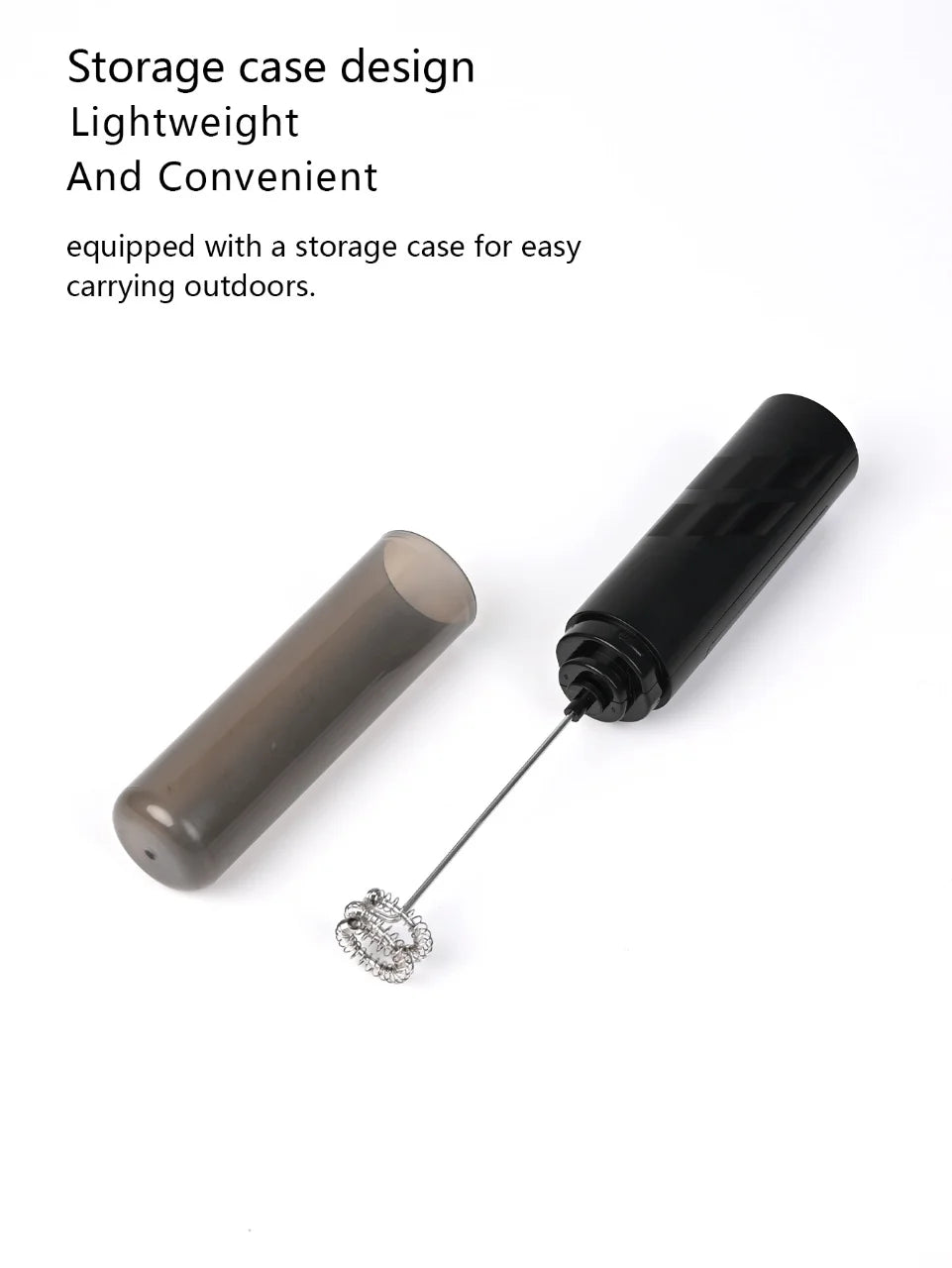 Handheld Electric Milk Coffee Mixer, High-Speed Cream Mixer, AA Battery Powered Latte and Cappuccino Kitchen Appliances