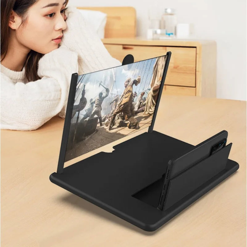 HD Mobile Phone Screen Amplifier 10/12 Inch Anti-Blue Light Eye Protection Clearer Vision Magnifier for Digital Wellbeing