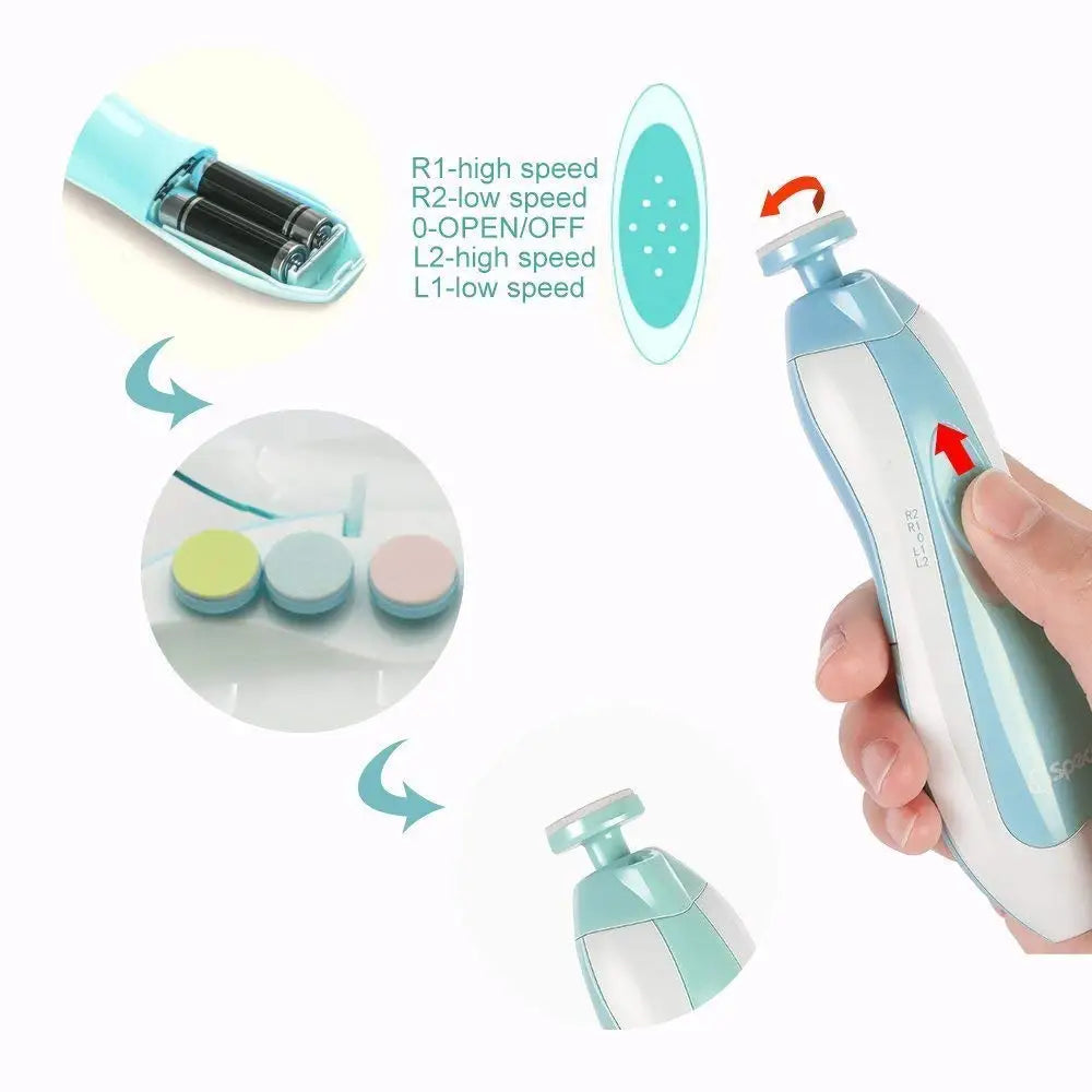 Baby Care Kit Kids Hair Nail Healthcare Thermometer Grooming Brush Kit Clipper Scissors Nail clipper Newborn Care Cleaning Set