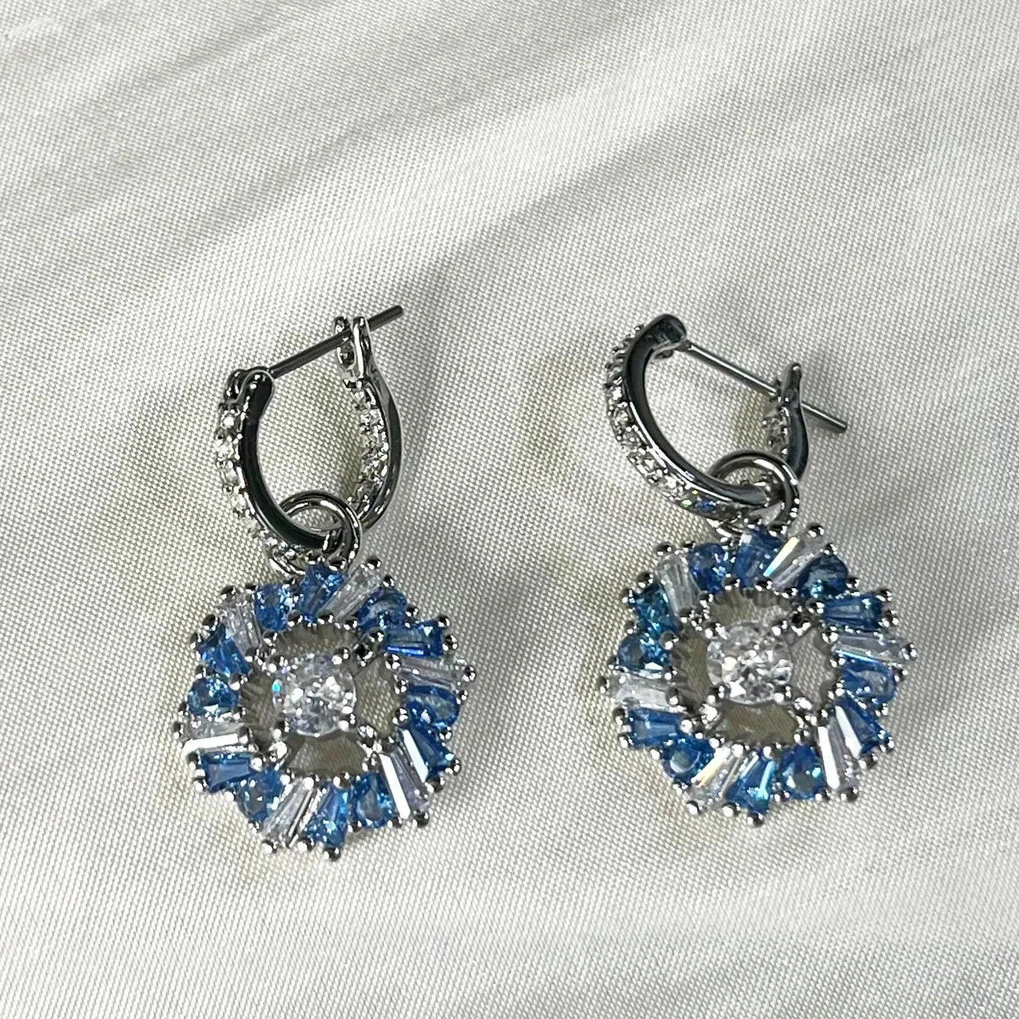 Snowflake Flowers Original New Sales Trend High Quality Jewelry Flower Sets Necklace Earring Ring Bracelet Pink Anniversary Gift