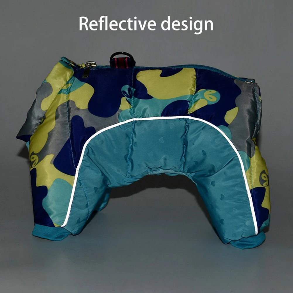 Winter Dog Coat Warm Waterproof Puppy Down Jacket Lightweight Outdoor Windproof Snowsuit Cold Weather Apparel for Small Dogs