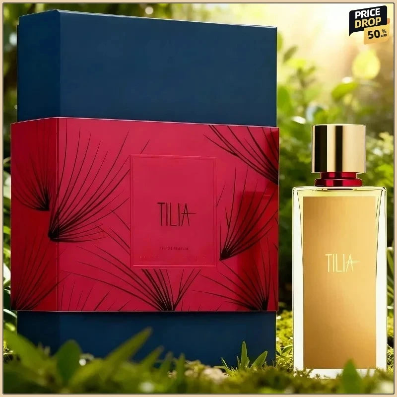 TILIA Perfume 100ml Fresh Green Woody Fragrance Soothing Calming Scent Long Lasting Unisex Cologne for Eau de Toilette Gift Set
