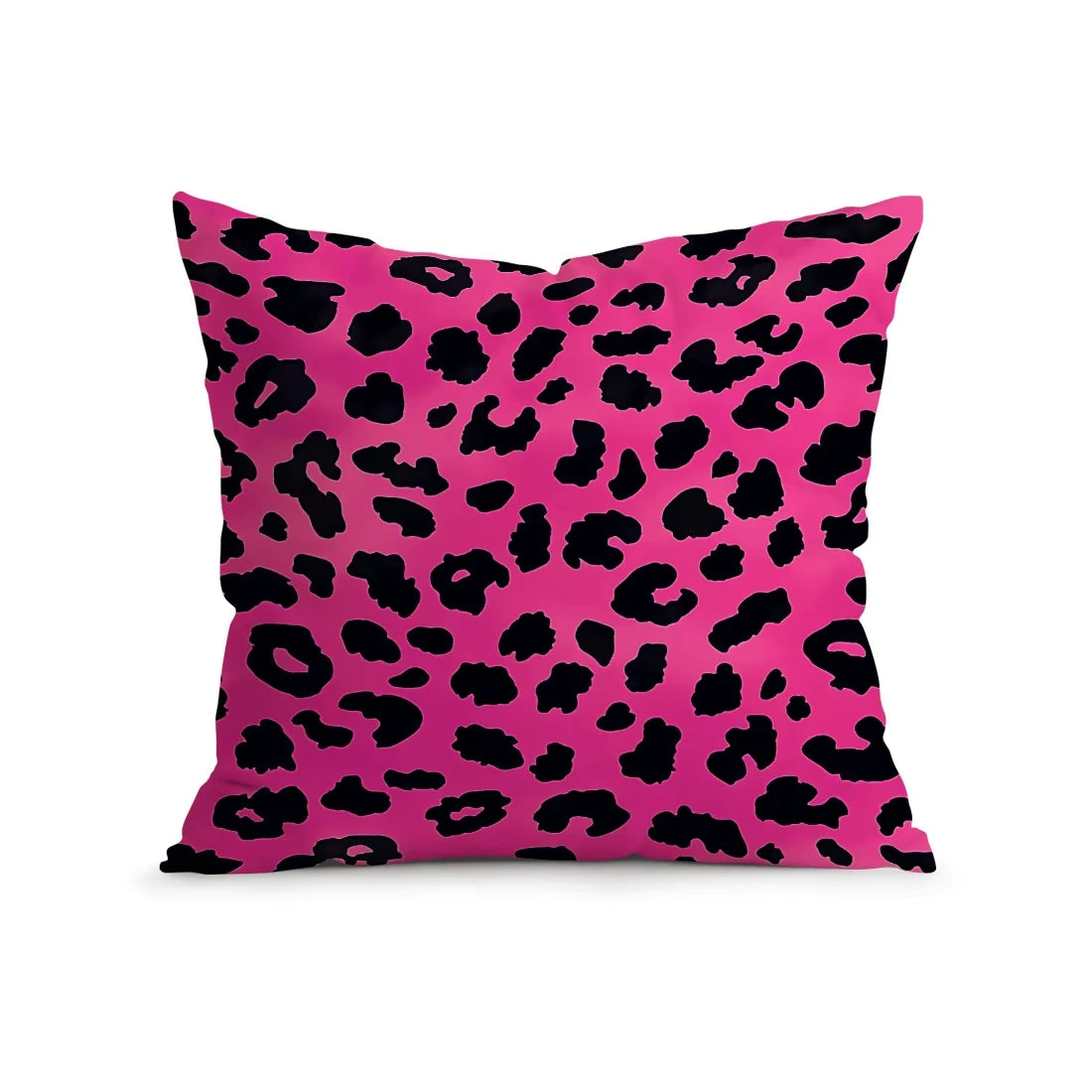 Pink Leopard Print Pillow Cover | Printed Decorative Cushion Case, Modern Home Decor Accessory for Sofa, Bedroom