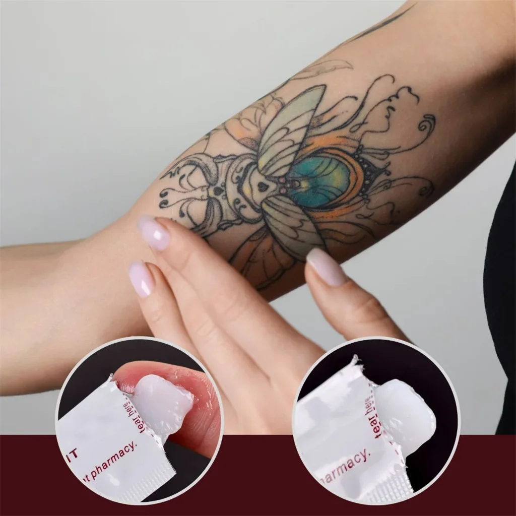 20/100pc Tattoo Aftercare Cream Care Lotion Anti Scar Vitamin Ointment Permanent Makeup  Supplies Eyebrow Eyeliner Lips Cream 5G