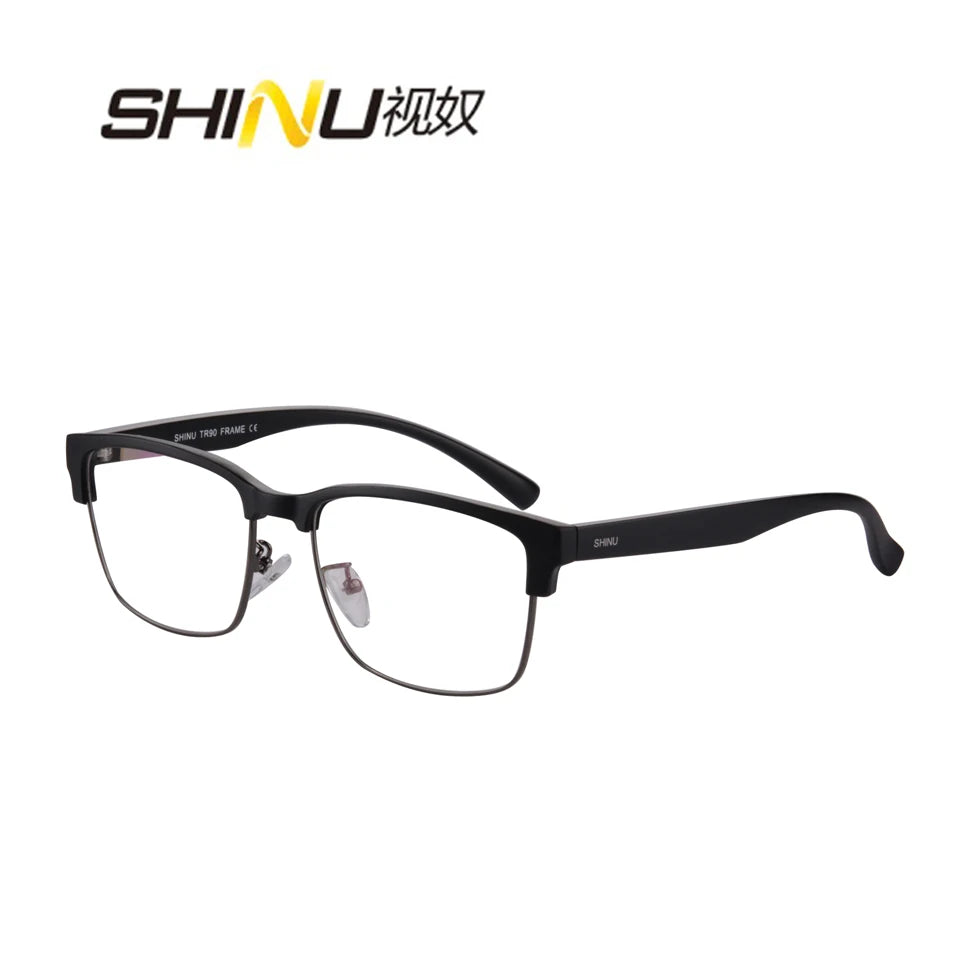 Photochromic Reading Glasses Man Intelligent Glasses Progressive Multifocal Optical Lenses Anti Blue Light Or Radiation Glasses