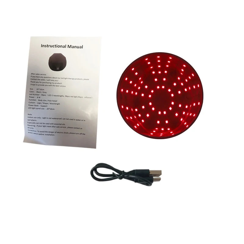New 96Pcs Infrared LEDs 660nm&850nm Red Light Therapy Hair Growth Cap for Hair Regrowth Anti Hair Loss Relax Scalp Hair Care Hat
