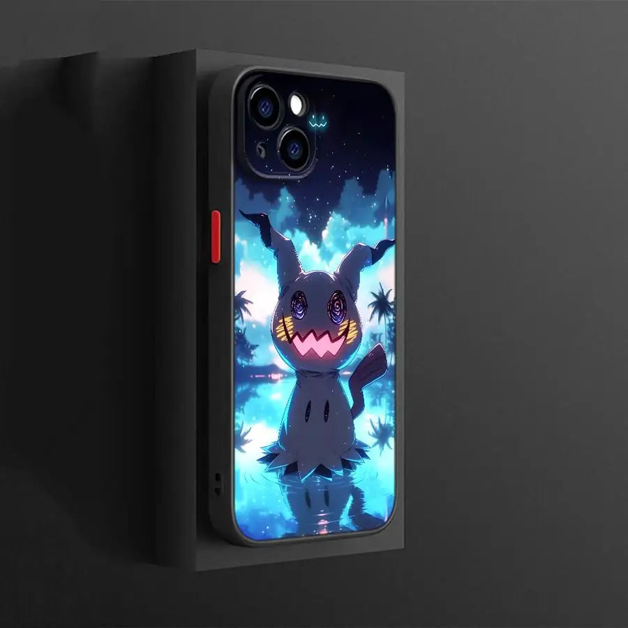 Funda Back Phone Cover Case for iPhone 17 Pro Max 15 13 Mini 11 17e 7 8 SE 12 14 XS XR 16 Plus Air Retro Anime Pokemon